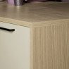 Îlot de cuisine moderne 200 cm cachemire/chêne Louna