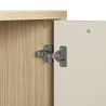 Îlot de cuisine moderne 200 cm cachemire/chêne Louna