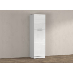 Colonne de cuisine moderne 60 cm blanc brillant Louna