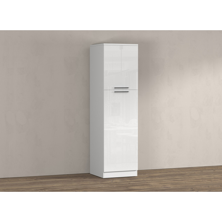 Colonne de cuisine moderne 60 cm blanc brillant Louna