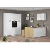 Colonne de cuisine moderne 60 cm blanc brillant Louna