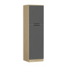 Colonne de cuisine moderne 60 cm anhtracite mat/chêne Louna