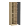 Colonne de cuisine moderne 60 cm anhtracite mat/chêne Louna
