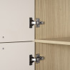 Colonne de cuisine moderne 60 cm cachemire/chêne Louna