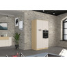 Colonne de cuisine moderne 60 cm cachemire/chêne Louna