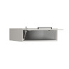 Meuble haut 1 abattant de cuisine moderne banc brillant Louna