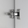 Meuble haut 1 abattant de cuisine moderne banc brillant Louna