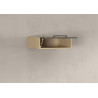 Meuble haut 1 abattant de cuisine moderne anthracite mat/chêne Louna