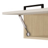 Meuble haut 1 abattant de cuisine moderne cachemire/chêne Louna