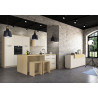 Tabouret de cuisine moderne chêne chopin Louna