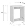 Tabouret de cuisine moderne chêne chopin Louna