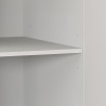 Meuble sous évier de cuisine moderne blanc brillant/chêne Louna
