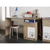 Bureau enfant contemporain chêne brut/blanc Sportwear
