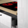 Cuisine complète moderne blanc brillant/chêne Louna