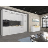 Cuisine complète moderne blanc brillant/chêne Louna