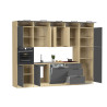 Cuisine complète moderne anthracite mat/chêne Louna