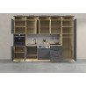 Cuisine complète moderne anthracite mat/chêne Louna