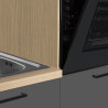 Cuisine complète moderne anthracite mat/chêne Louna
