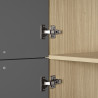 Cuisine complète moderne anthracite mat/chêne Louna