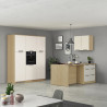 Cuisine complète moderne 3 éléments cachemire/chêne Louna