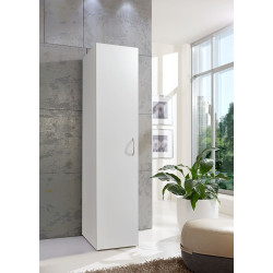 Armoire buanderie blanche 1 porte profondeur 40 cm Jesy
