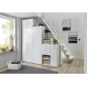 Armoire de buanderie blanche 1 porte profondeur 54 cm Jesy