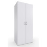 Armoire de buanderie blanche 5 étagères Jesy