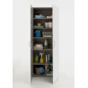 Armoire de buanderie blanche 5 étagères Jesy