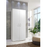 Armoire de buanderie blanche 5 étagères Jesy