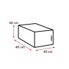 Surmeuble 1 porte blanc profondeur 40 cm Jesy