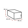 Surmeuble 1 porte blanc profondeur 40 cm Jesy