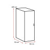 Armoire à chaussures blanche avec support profondeur 54 cm Jesy