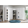 Armoire penderie blanche profondeur 54 cm Jesy