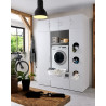Surmeuble 1 porte blanc profondeur 54 cm Jesy