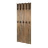 Portemanteau mural style nature en acacia massif brun Percy