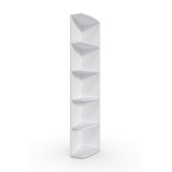 Etagère d'angle moderne blanche Jesy