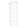 Etagère d'angle moderne blanche Jesy