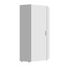 Armoire d'angle moderne blanche Jesy