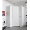 Armoire d'angle moderne blanche Jesy