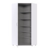 Armoire d'angle moderne blanche Jesy