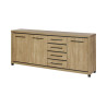 Buffet/bahut contemporain 225 cm chêne houston Vita