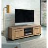 Meuble TV contemporain 165 cm chêne houston Vita