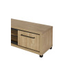 Meuble TV contemporain 165 cm chêne houston Vita