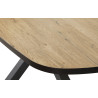 Table de salle à manger ovale contemporaine chêne houston Vita