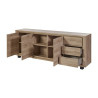Buffet/bahut contemporain 238 cm chêne hudson Heria