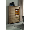 Vaisselier/argentier contemporain 128 cm chêne hudson Heria
