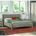 Lit adulte contemporain ch&ecirc;ne gris Gladys