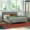 Lit adulte contemporain chêne gris Gladys