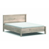 Lit adulte contemporain chêne gris Gladys