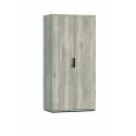 Armoire contemporaine 100 cm ch&ecirc;ne gris Gladys